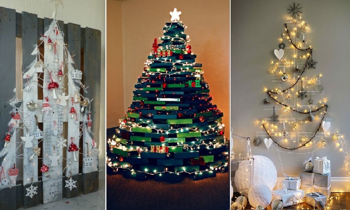 72 ideias criativas de árvore de Natal para quem não está a fim de gastar