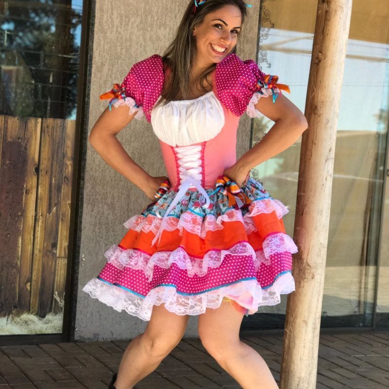 vestido de festa junina feminino