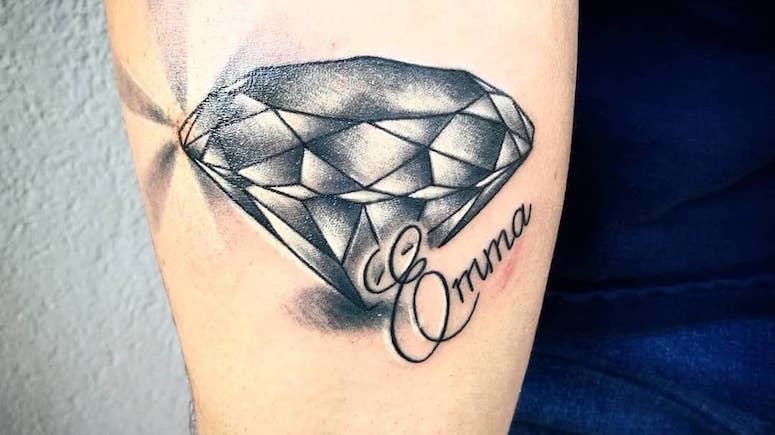 Featured image of post Fotos De Diamante Tatuagem Onde voc pretende fazer a sua j escolheu a parte do corpo