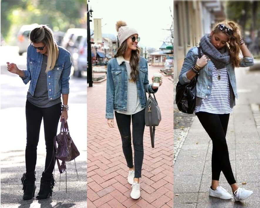 Looks com jaqueta jeans- Infinitas opções para você arrasar no visual