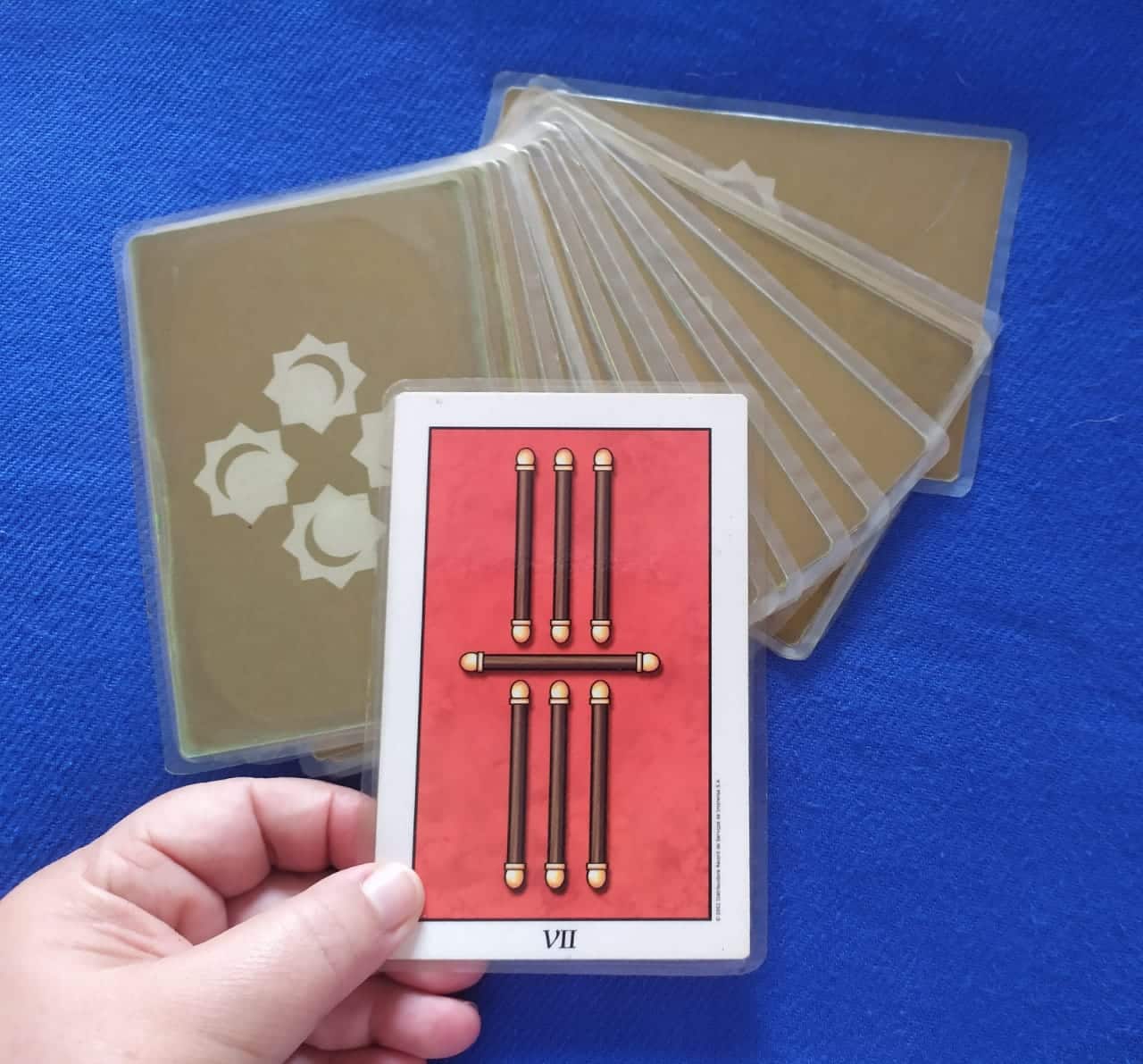 Previsão do Tarot para o dia 11 de novembro: carta Sete de Paus